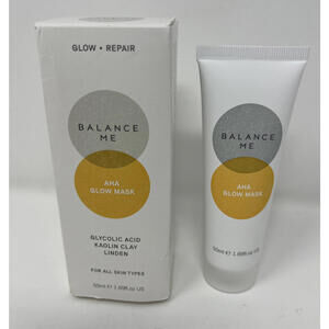 Balance Me: AHA Glow Repair Mask Glycolic Acid Kaolin Clay Linden 50ml F5